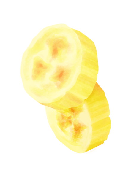 Slices of banana