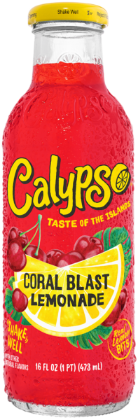Calypso Coral Blast Lemonade 16oz bottle