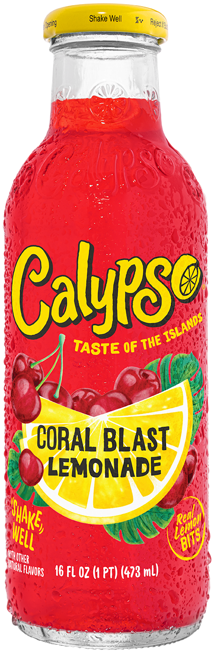 Calypso Coral Blast Lemonade 16oz bottle