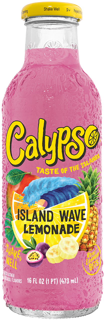 Calypso Island Wave Lemonade 16oz bottle