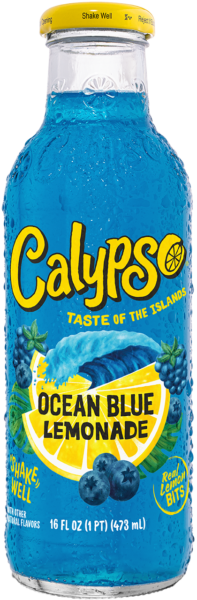 Calypso Ocean Blue Lemonade 16oz bottle