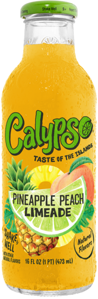 Calypso Pineapple Peach Limeade 16oz bottle
