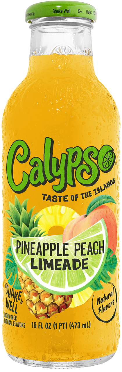 Calypso Pineapple Peach Limeade 16oz bottle