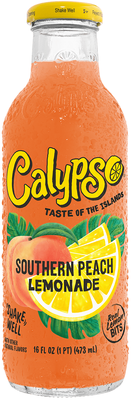 Calypso Southern Peach Lemonade 16oz bottle