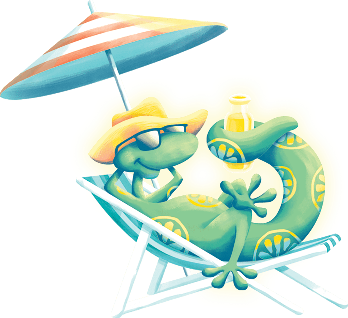 Jojo Lounging Umbrella Calypso Lemonade