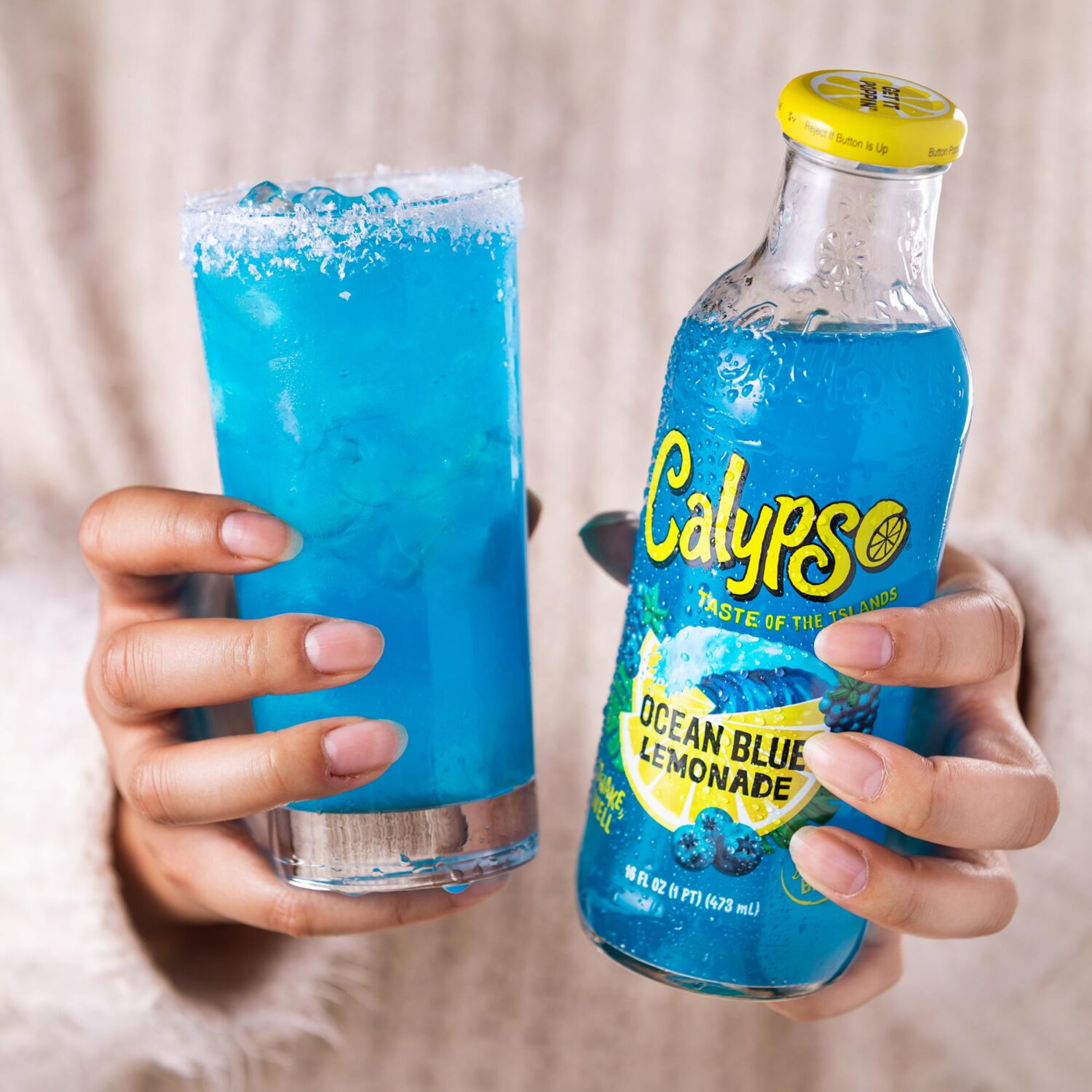 Calypso Ocean Blue and Blue Frost cocktail