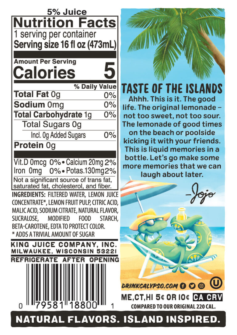 Original Zero Sugar Calypso Lemonade