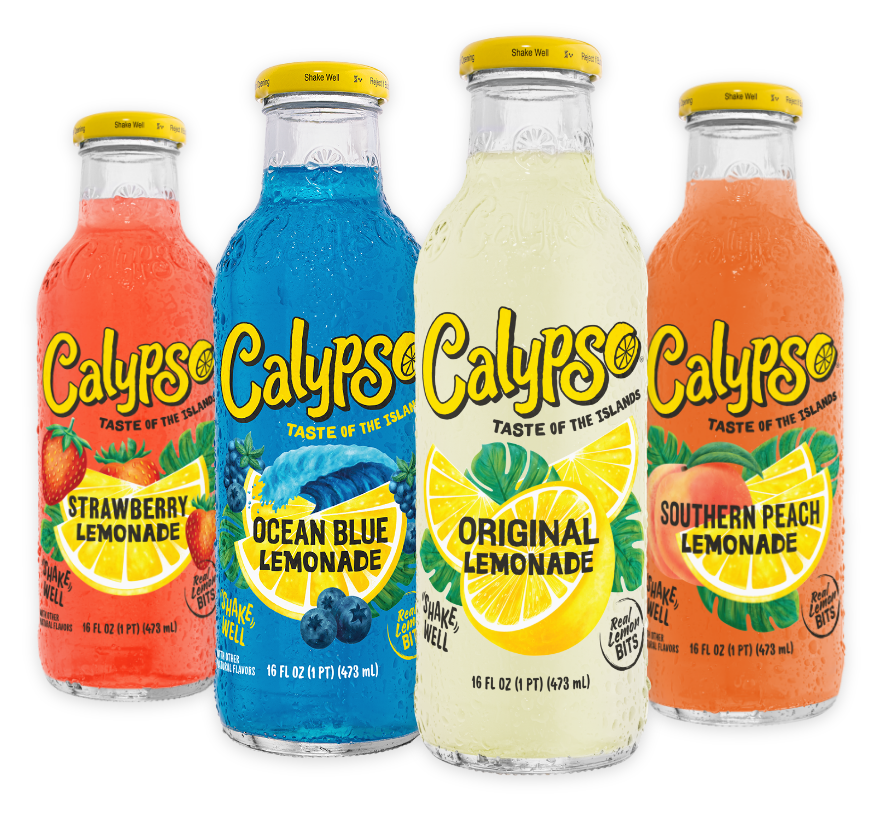 Calypso Lemonades, Limeades, Teas and Zero Sugar